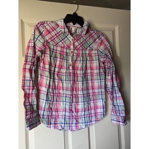 Girls Spring Plaid Shirt